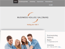 Tablet Screenshot of businesskolleg.at